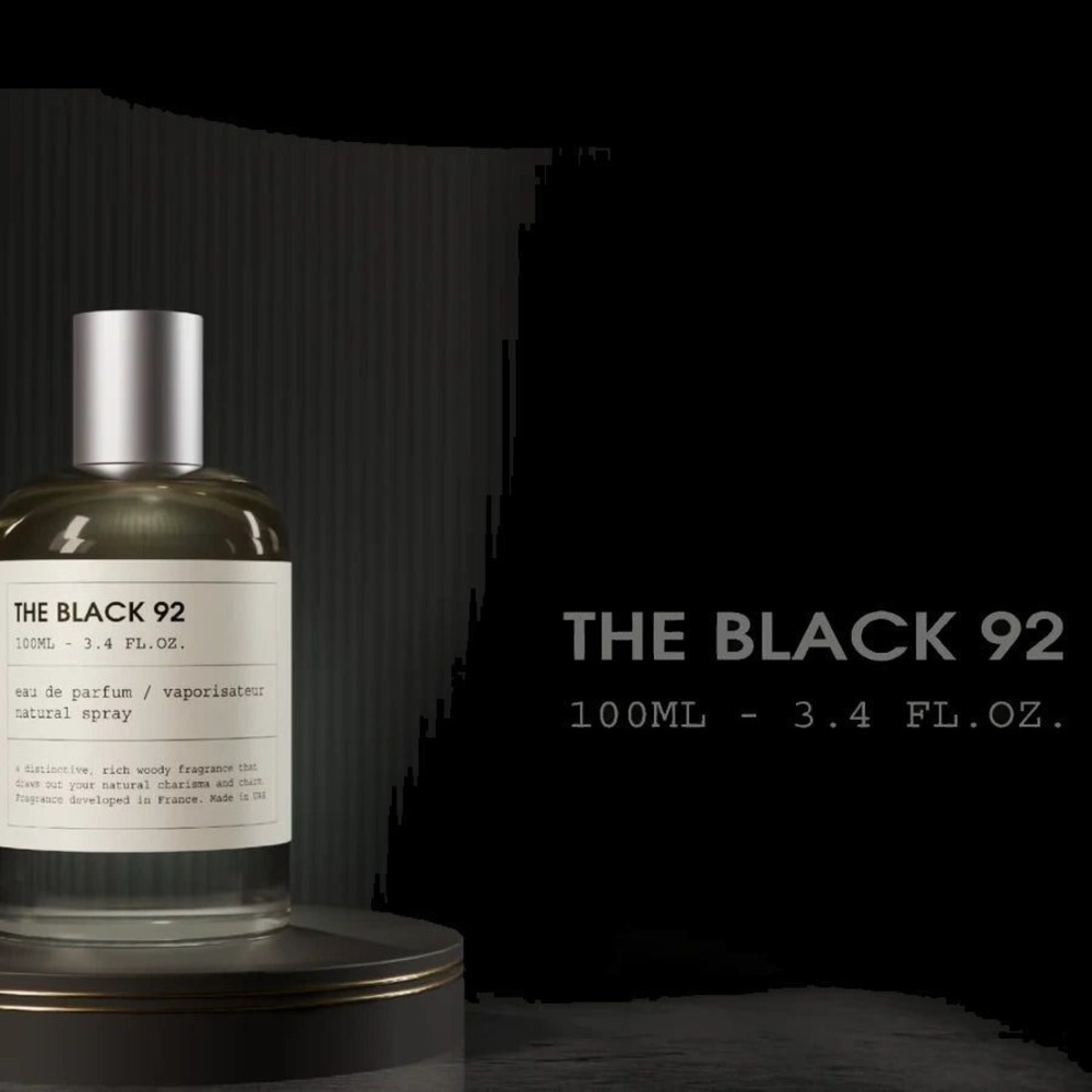 The Black 92 Eau de Parfum 100ml 3.4 fl oz Woody Natural Spray Fragrance NEW